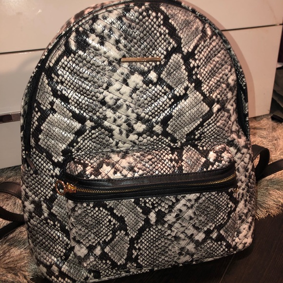 aldo snakeskin backpack